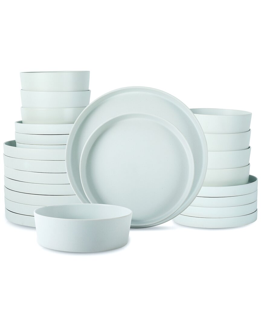 Stone By Mercer Project Modan 24pc Dinnerware Set In Blue