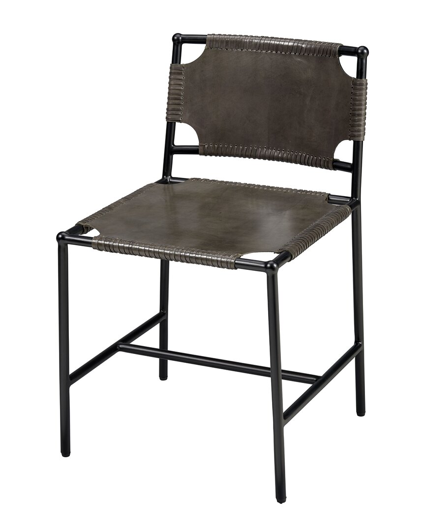 Jamie Young Asher Leather Counter Stool