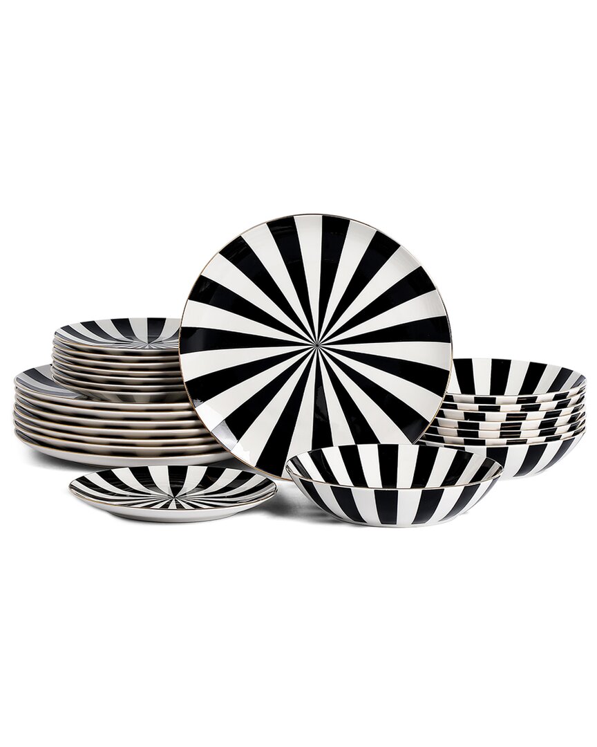 Christian Siriano Empire 24-piece Dinnerware Set Porcelain
