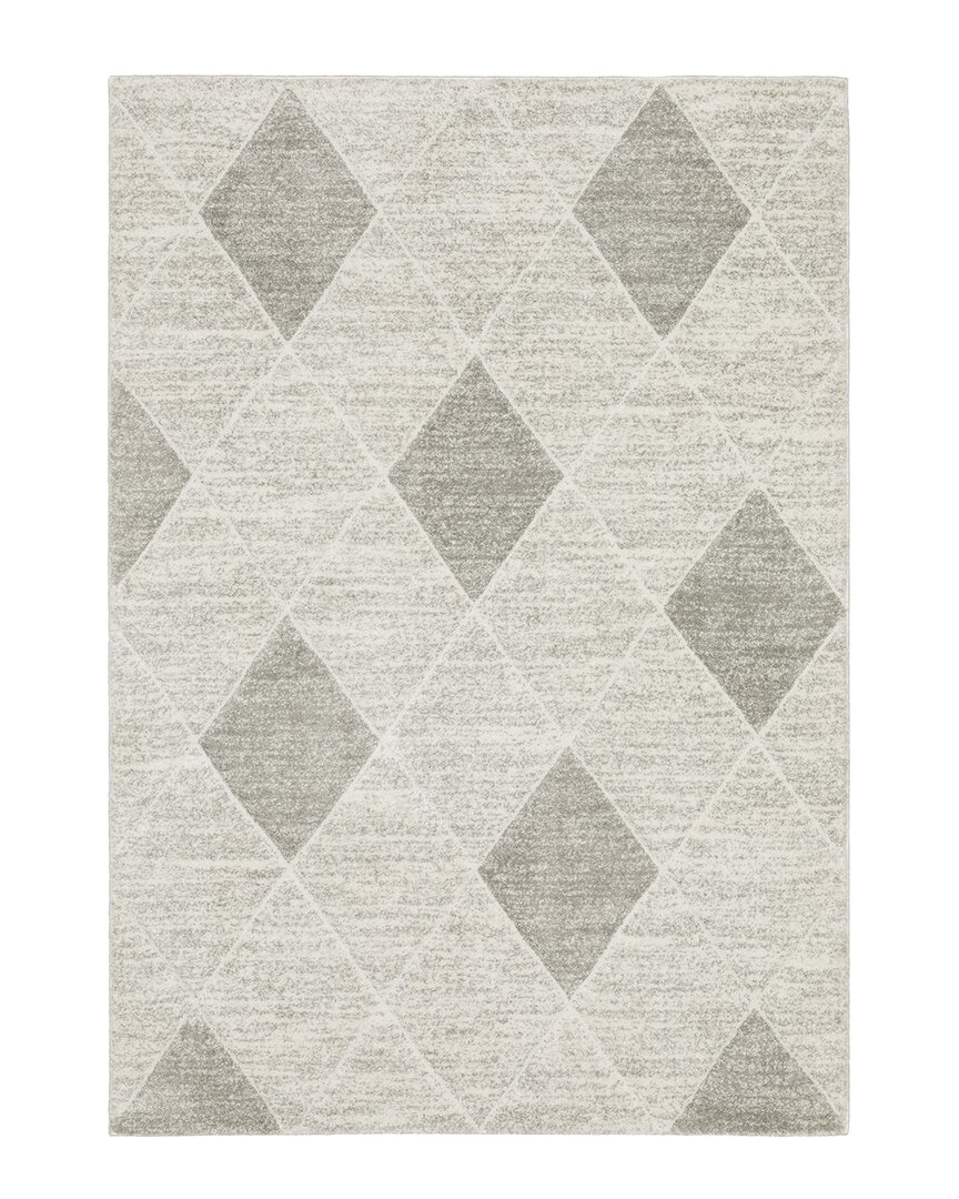Stylehaven Calypso Geometric Diamond Rug In Gray