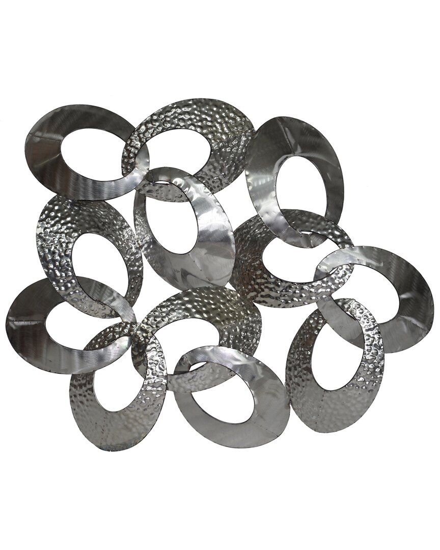 Shop Moe's Home Collection Looped Metal Wall Decor In Silver