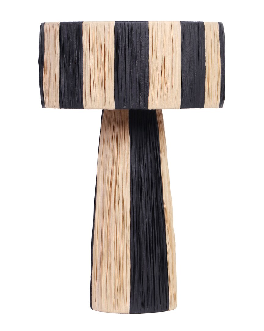 Tov Furniture Shelby Raffia Two-tone Table Lamp