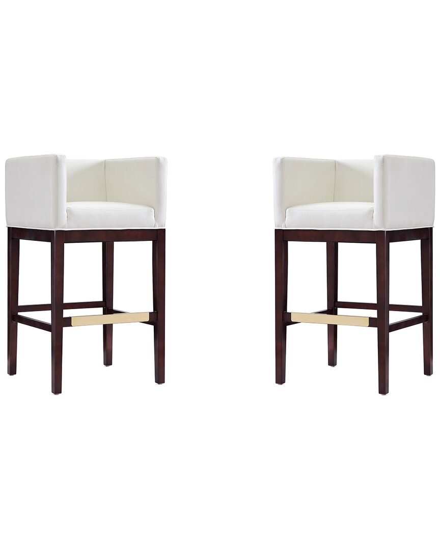 Manhattan Comfort Set Of 2 Kingsley Bar Stools