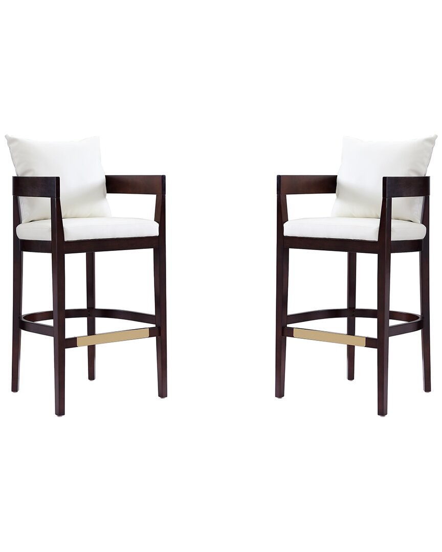 Manhattan Comfort Set Of 2 Ritz Bar Stools