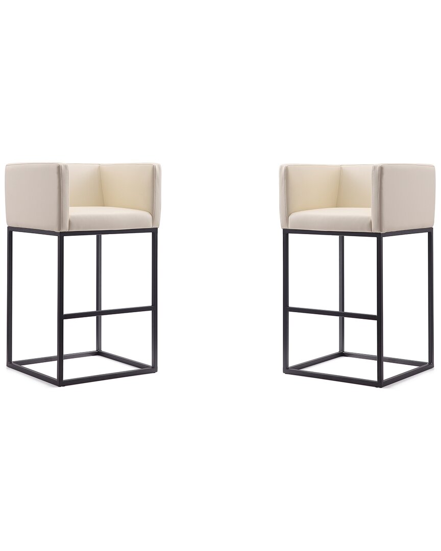 Manhattan Comfort Set Of 2 Embassy Bar Stools
