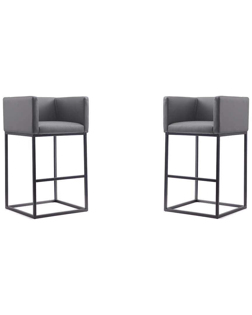Manhattan Comfort Set Of 2 Embassy Bar Stools