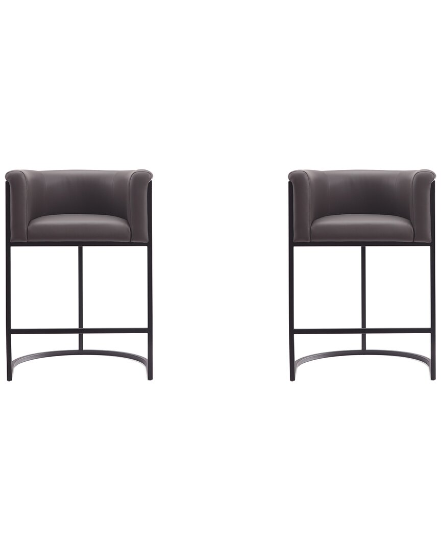 MANHATTAN COMFORT MANHATTAN COMFORT SET OF 2 COSMOPOLITAN COUNTER STOOLS