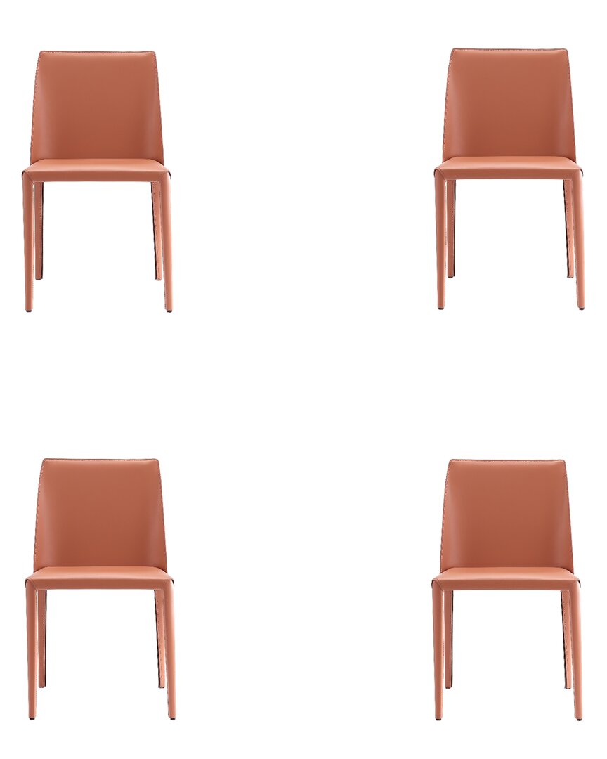 Manhattan Comfort Set Of 4 Paris Dining Chairs