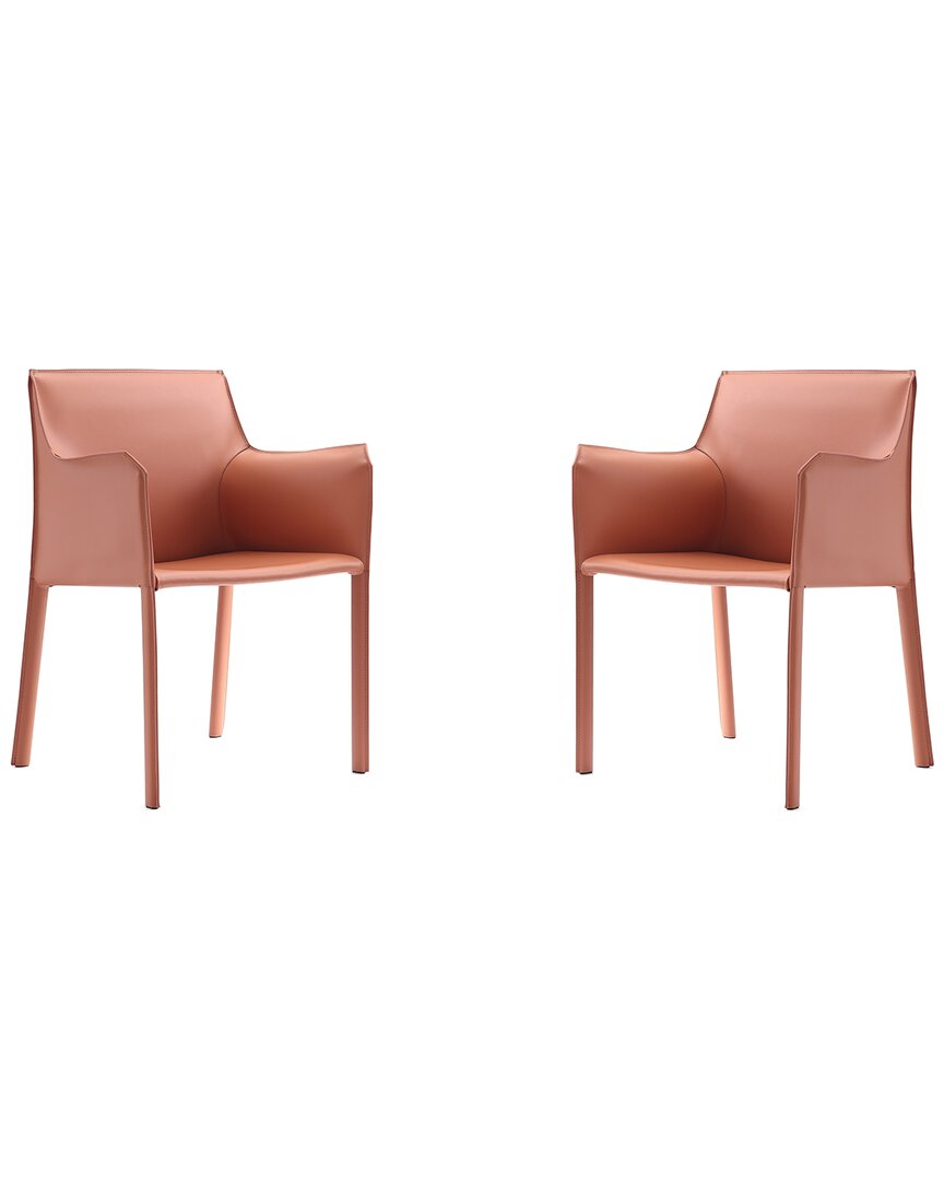 Manhattan Comfort Set Of 2 Paris Dining Armchairs