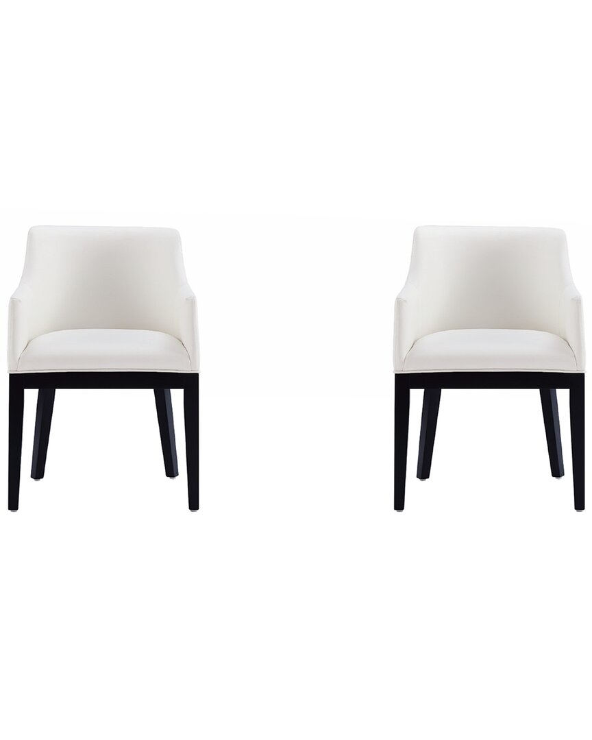 Manhattan Comfort Tremont Modern Leatherette Dining Chair With Metal Legs