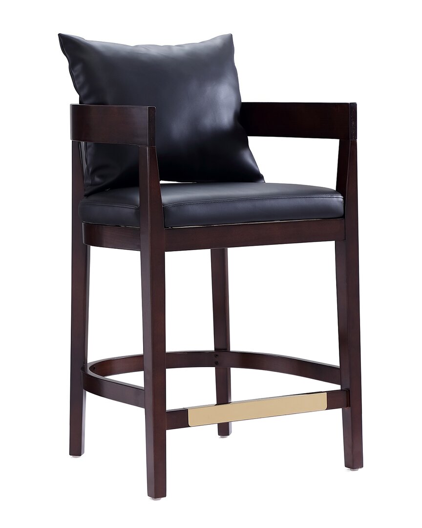 Manhattan Comfort Ritz Counter Stool In Brown