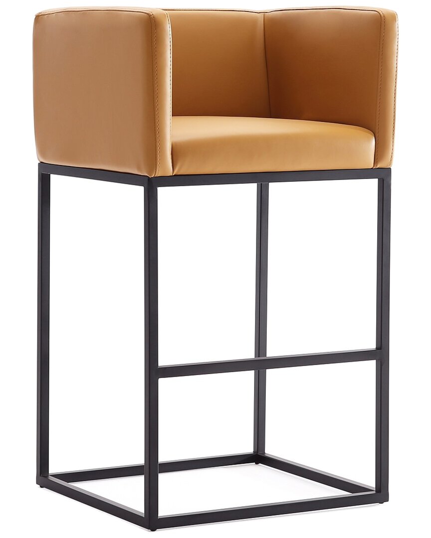 Manhattan Comfort Embassy Counter Stool In Brown