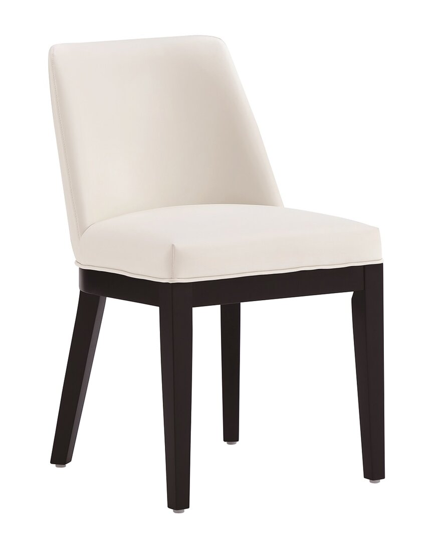 Manhattan Comfort Gansevoort Faux Leather Dining Chair In Cream - Se