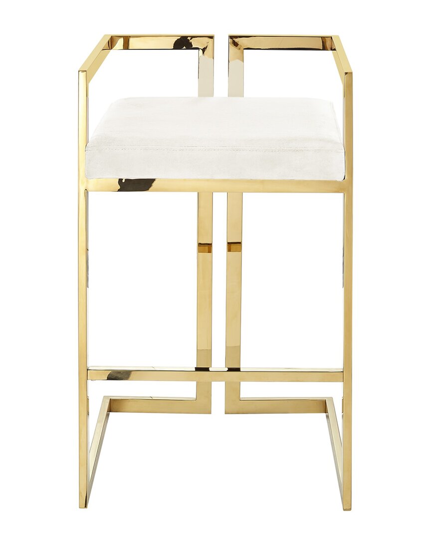 Inspired Home Ayah Bar Stool In White