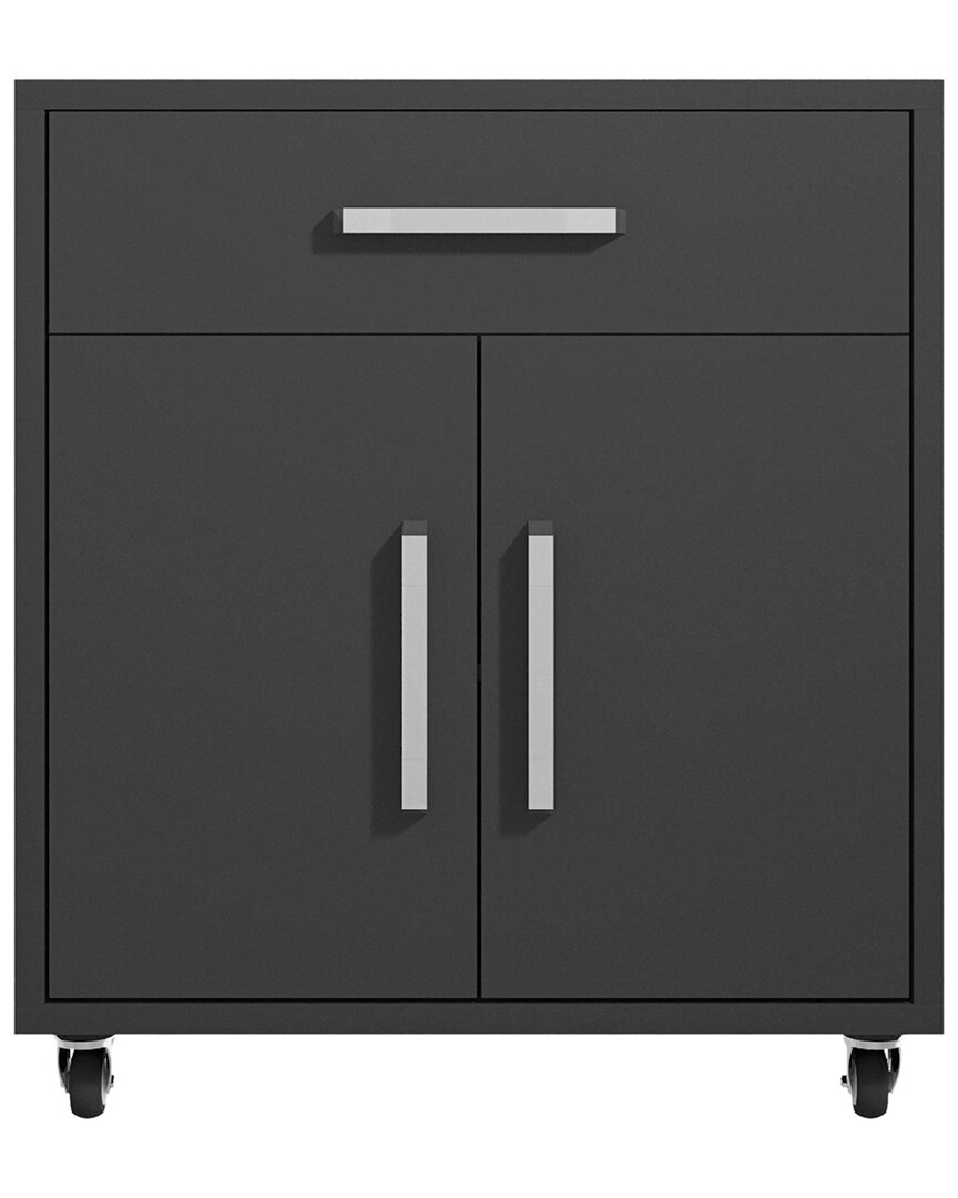 Manhattan Comfort Eiffel 28.35in Mobile Garage Storage Cabinet