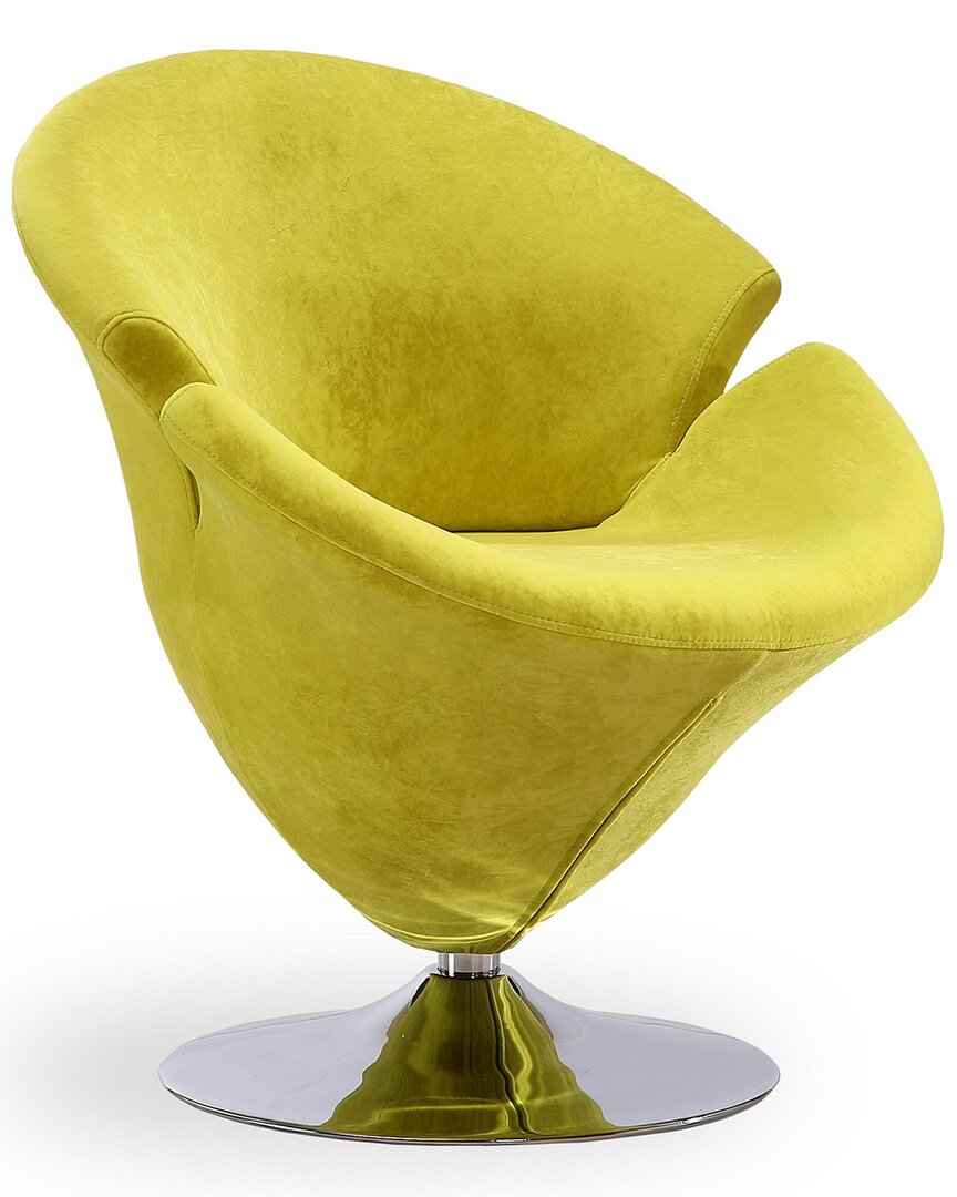 Manhattan Comfort Set Of 2 Tulip Swivel Accent Chairs