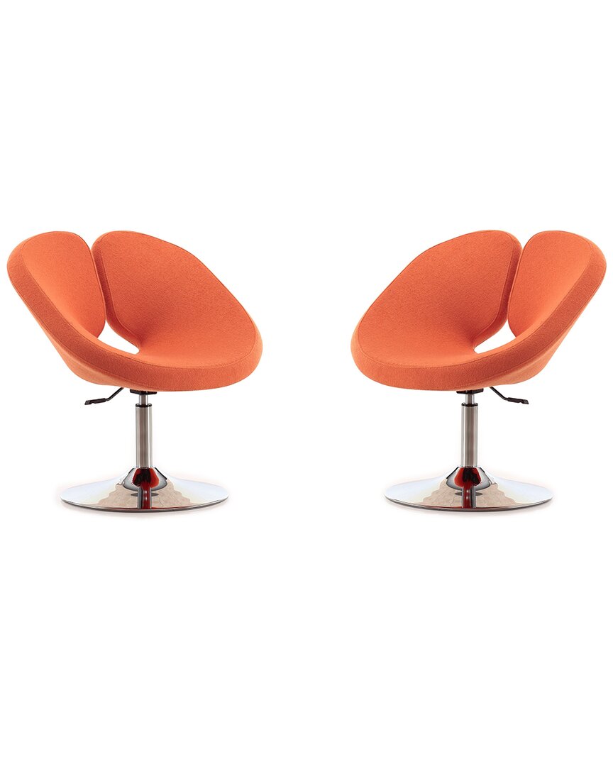Manhattan Comfort Set Of 2 Perch Adjustable Chairs