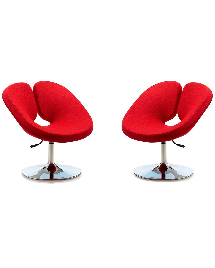Manhattan Comfort Set Of 2 Perch Adjustable Chairs