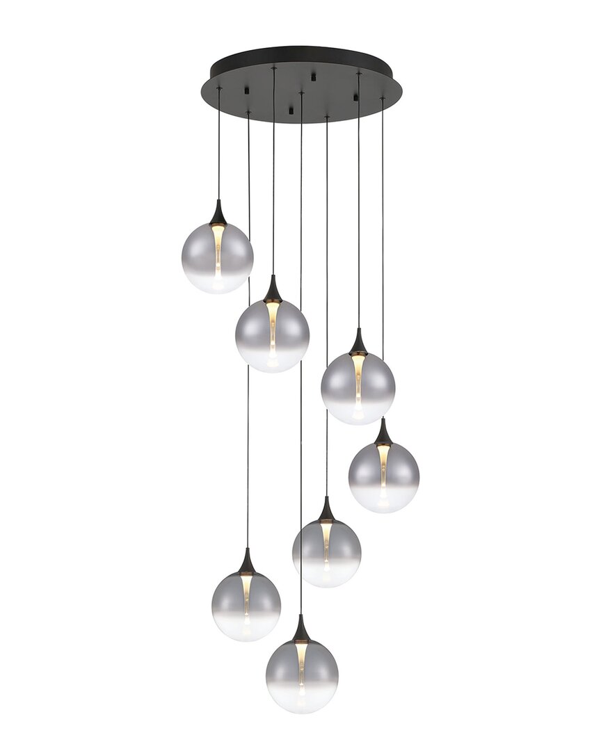 Eurofase Iissa 7-light 21in Chandelier In Gray