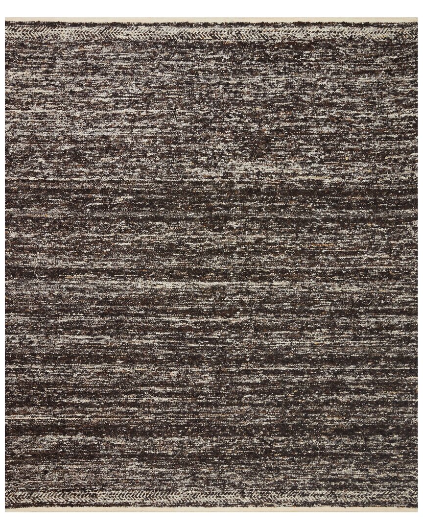 Shop Loloi Reyla Hand-woven Wool-blend Rug In Brown
