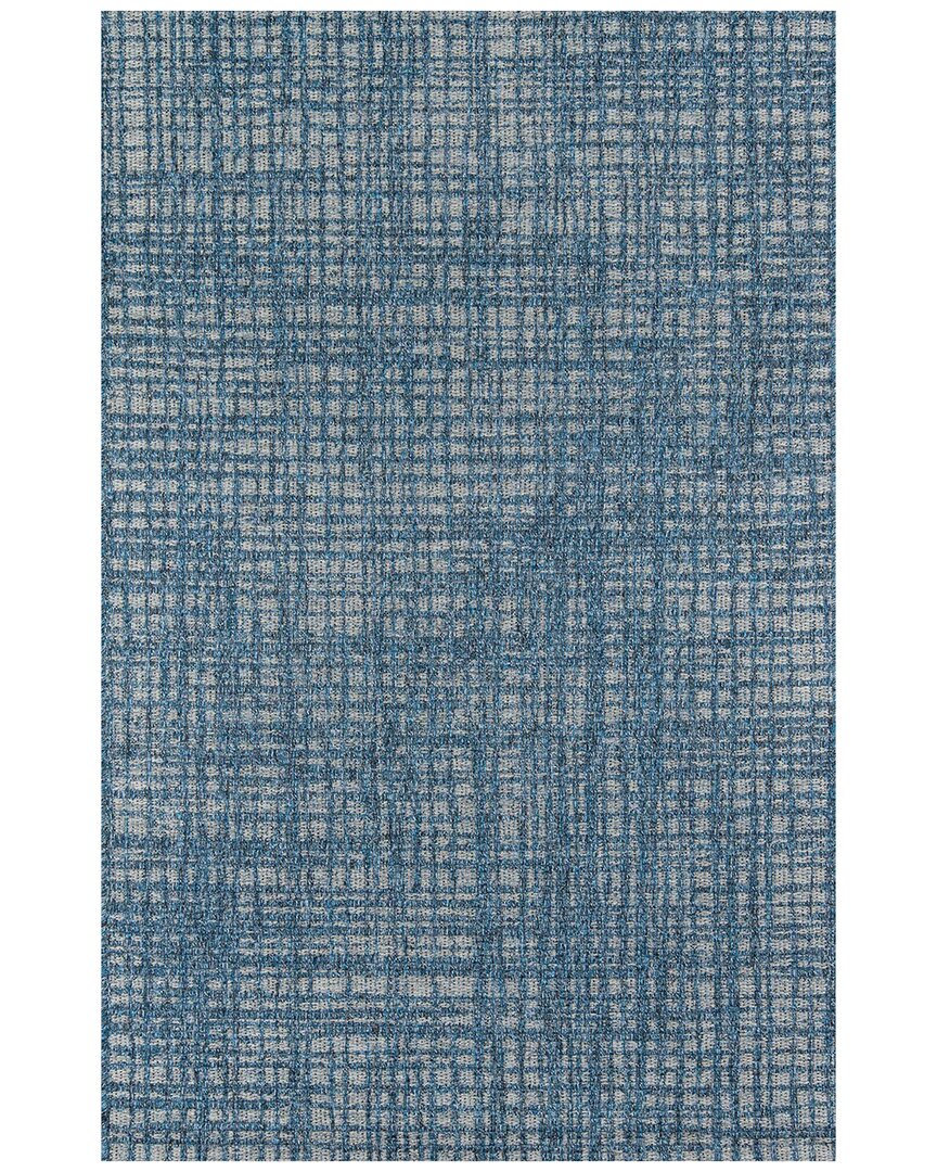 Ecarpet Como Contemporary Area Rug In Blue