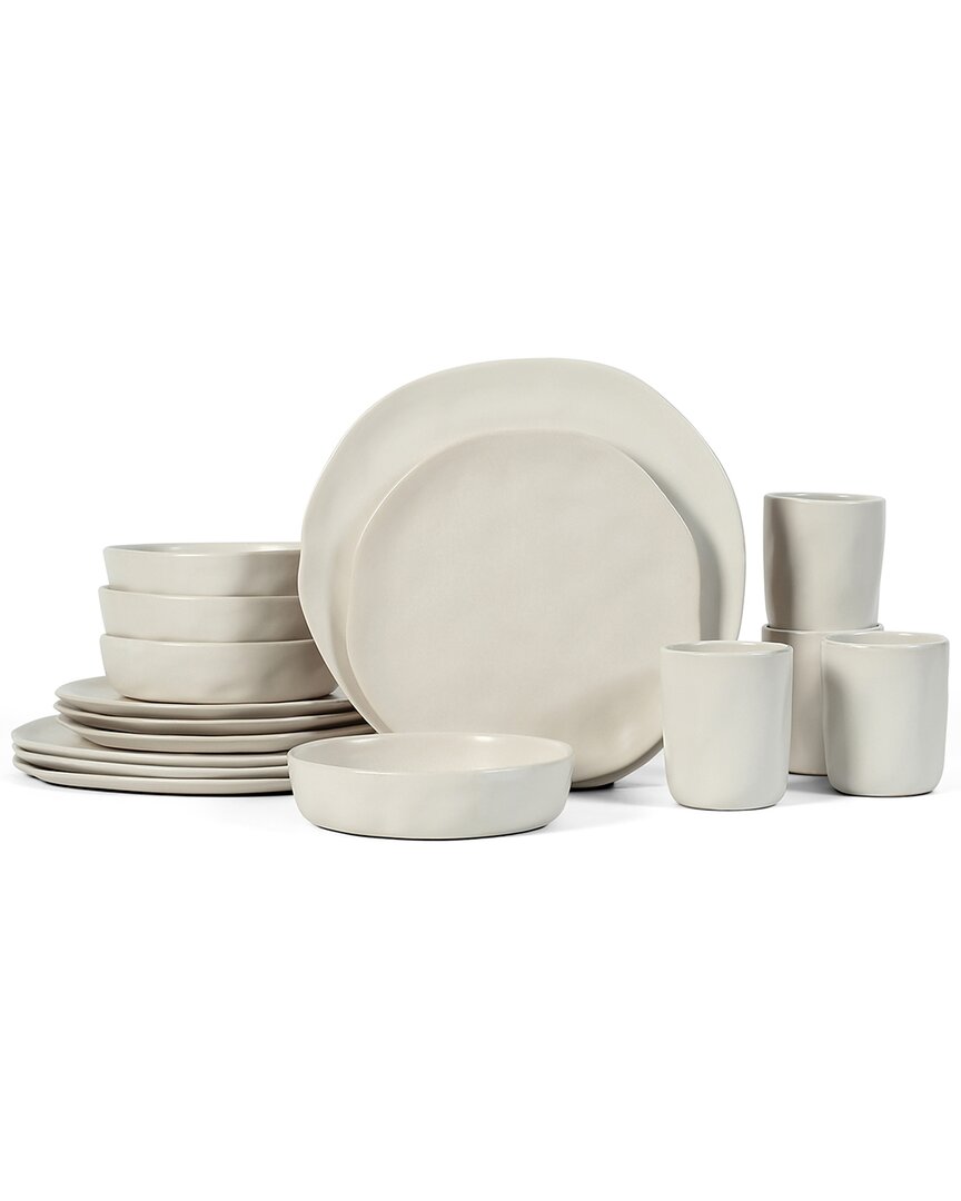 Shop Stone By Mercer Project Stone Lain By Mercer Project Hekonda 16pc Stoneware Dinnerware Set