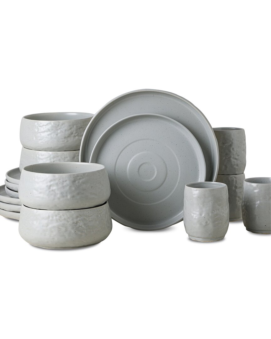 Stone By Mercer Project Stone Lain By Mercer Project Shosai 16pc Stoneware Dinnerware Set
