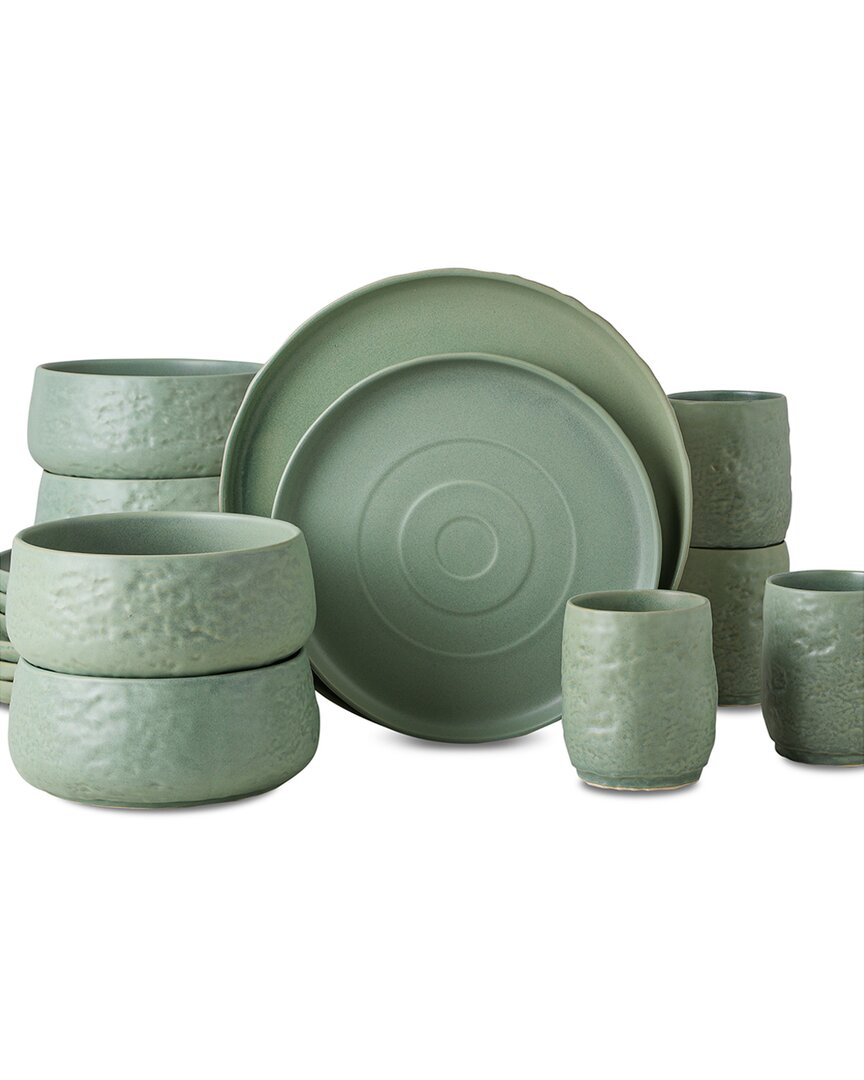 Stone By Mercer Project Stone Lain By Mercer Project Shosai 16pc Stoneware Dinnerware Set