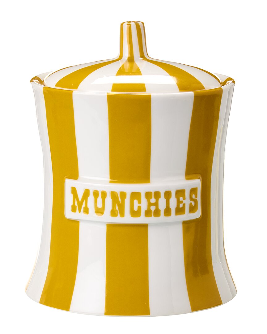 Jonathan Adler Vice Munchies Canister In Yellow
