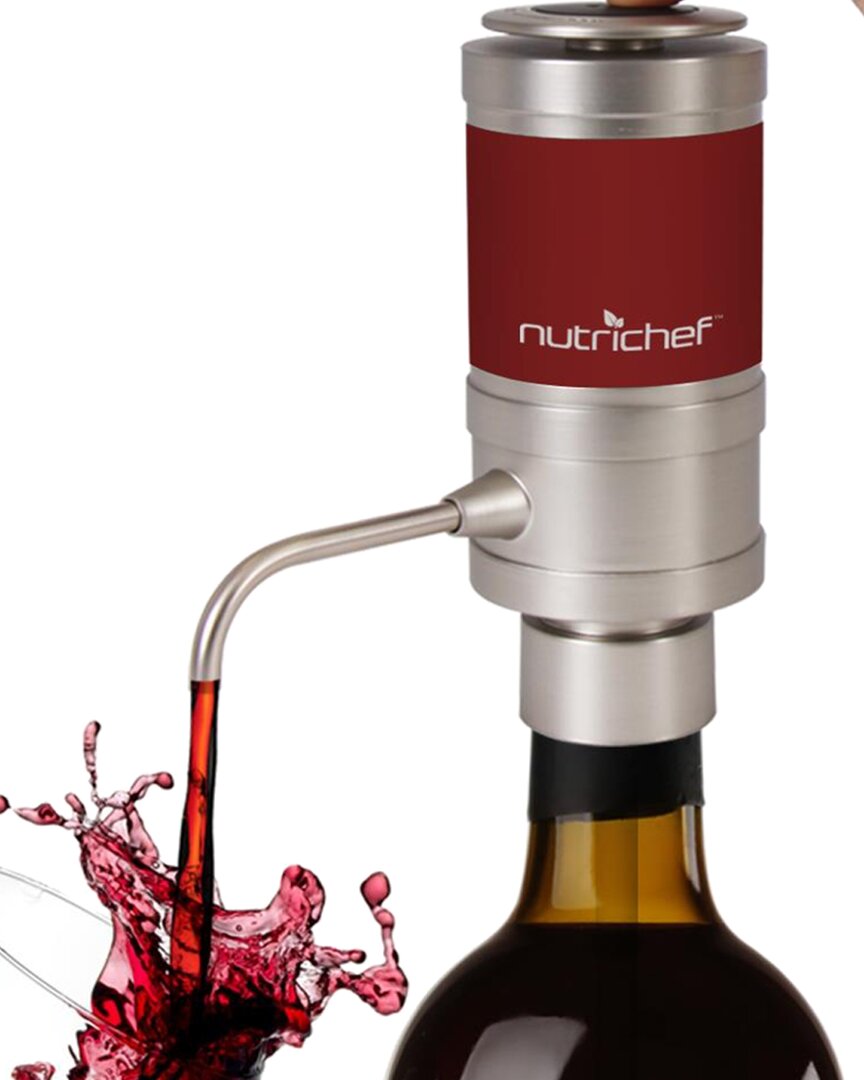 Nutrichef Electric Wine Aerator Dispenser Pump In Multi