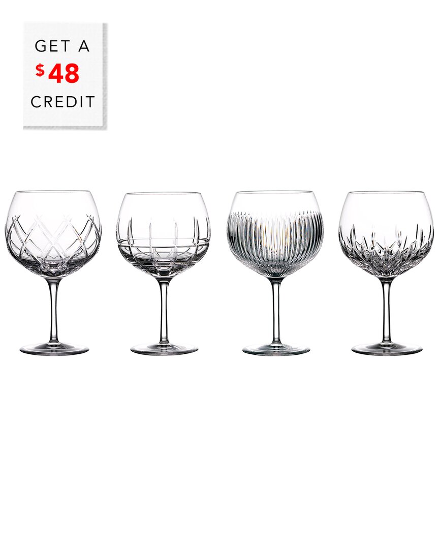 Waterford Set Of 4 Balloon Glasses
