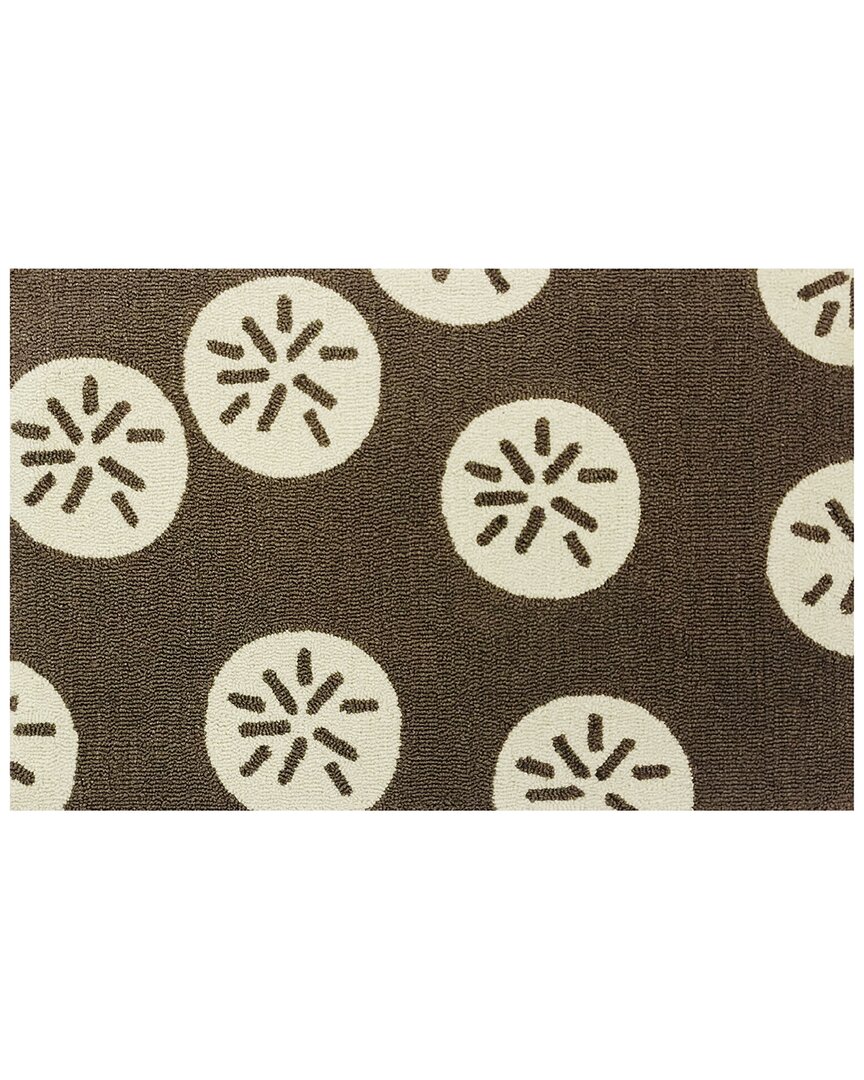 The Rug Market Sand Dollar Indoor/outdoor Doormat In Brown