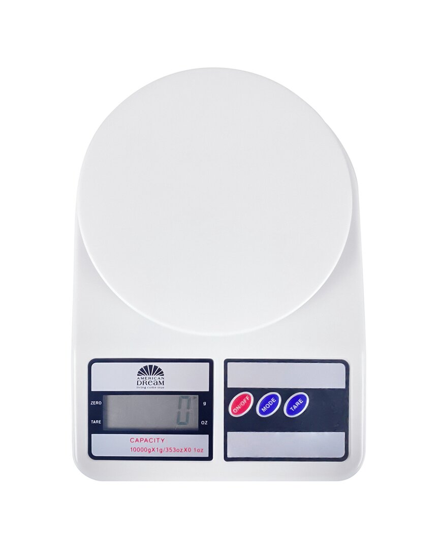 J&v Textiles Kitchen Food Scale In White