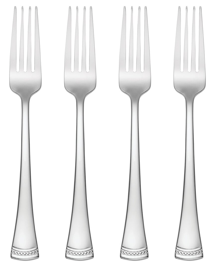 Lenox Set Of 4 Portola Dinner Forks In Gray