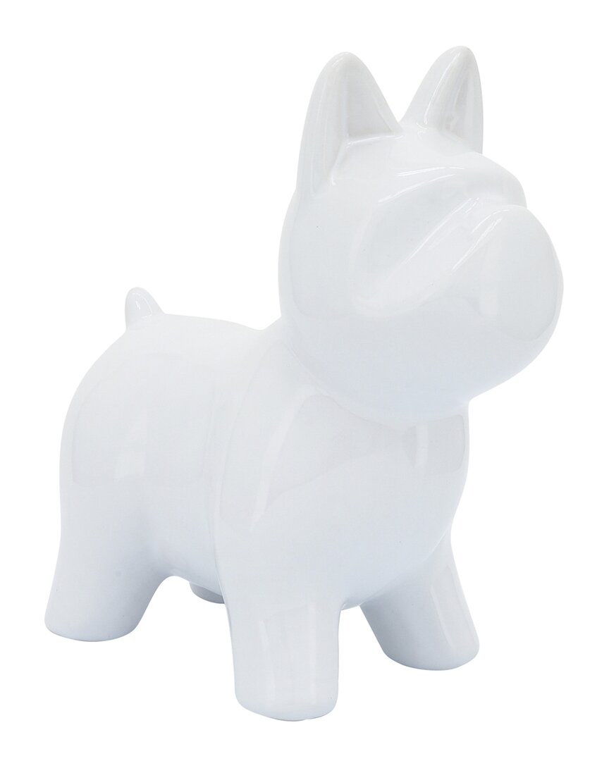 Shop R16 8in Ceramic Dog Deco In White