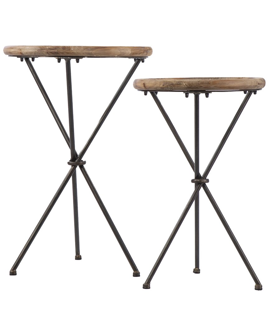 Sei Furniture Crellon 2pc Accent Table