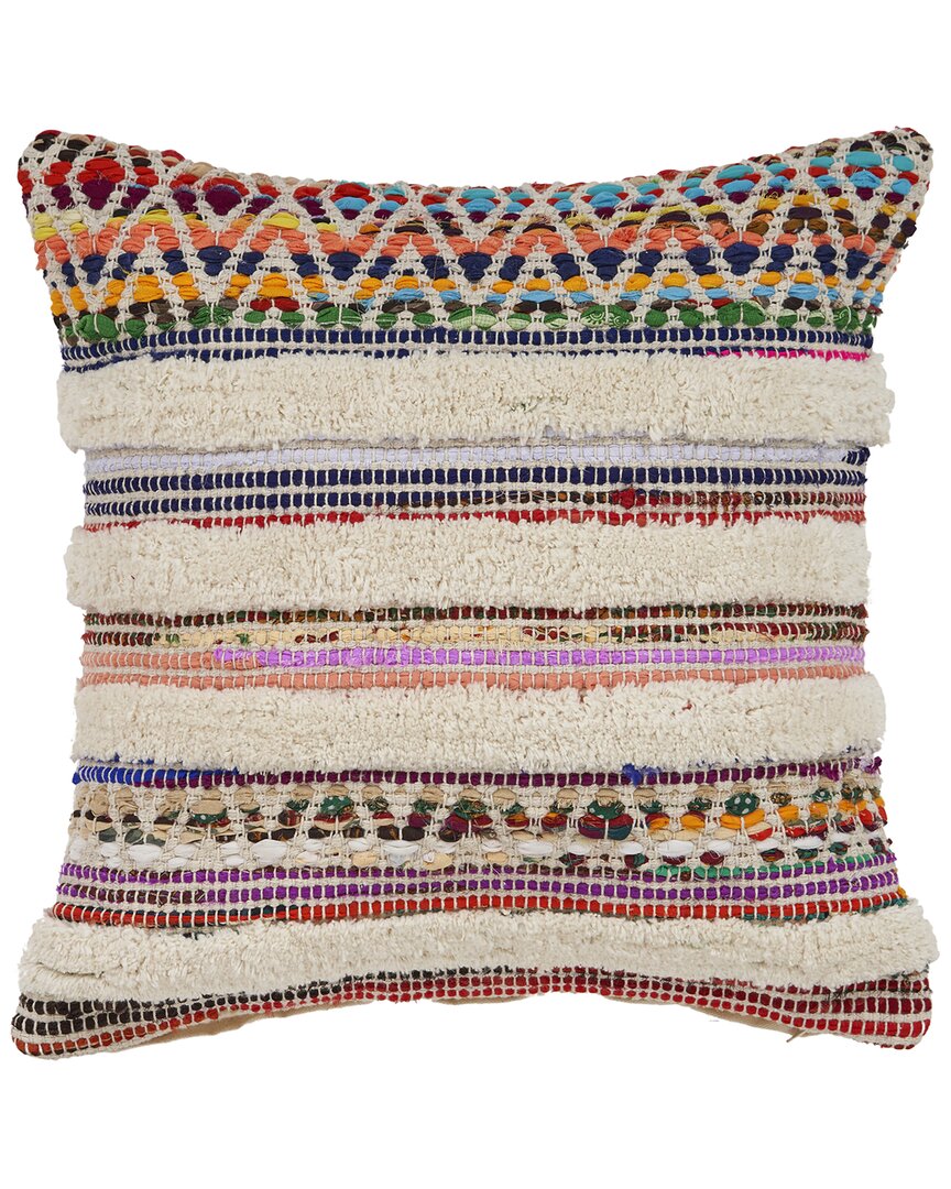 Lr Home Chindi Chevron Striped Throw Pillow