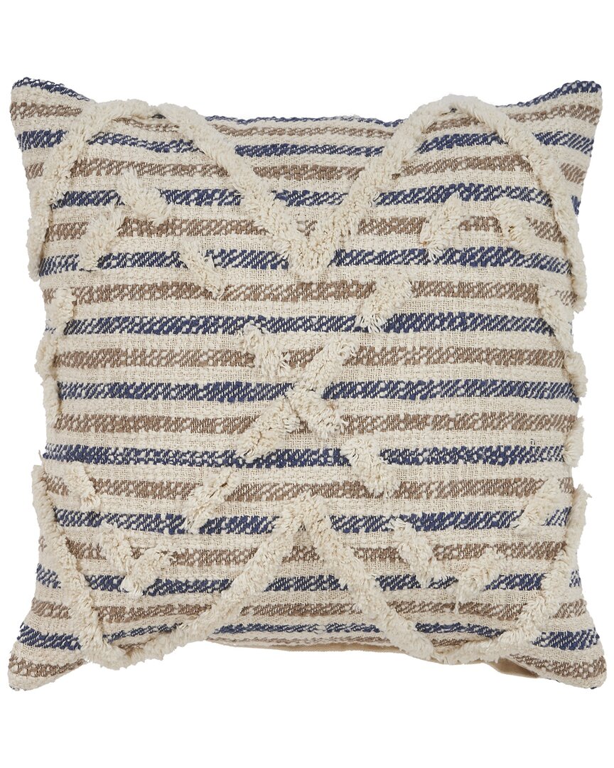 Lr Home Contemporary Textured Stripe Throw Pillow
