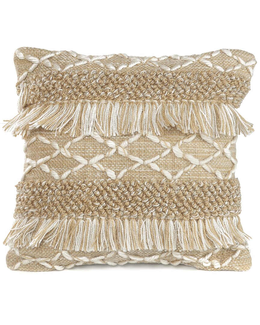 Lr Home Fringe Geometric Throw Pillow