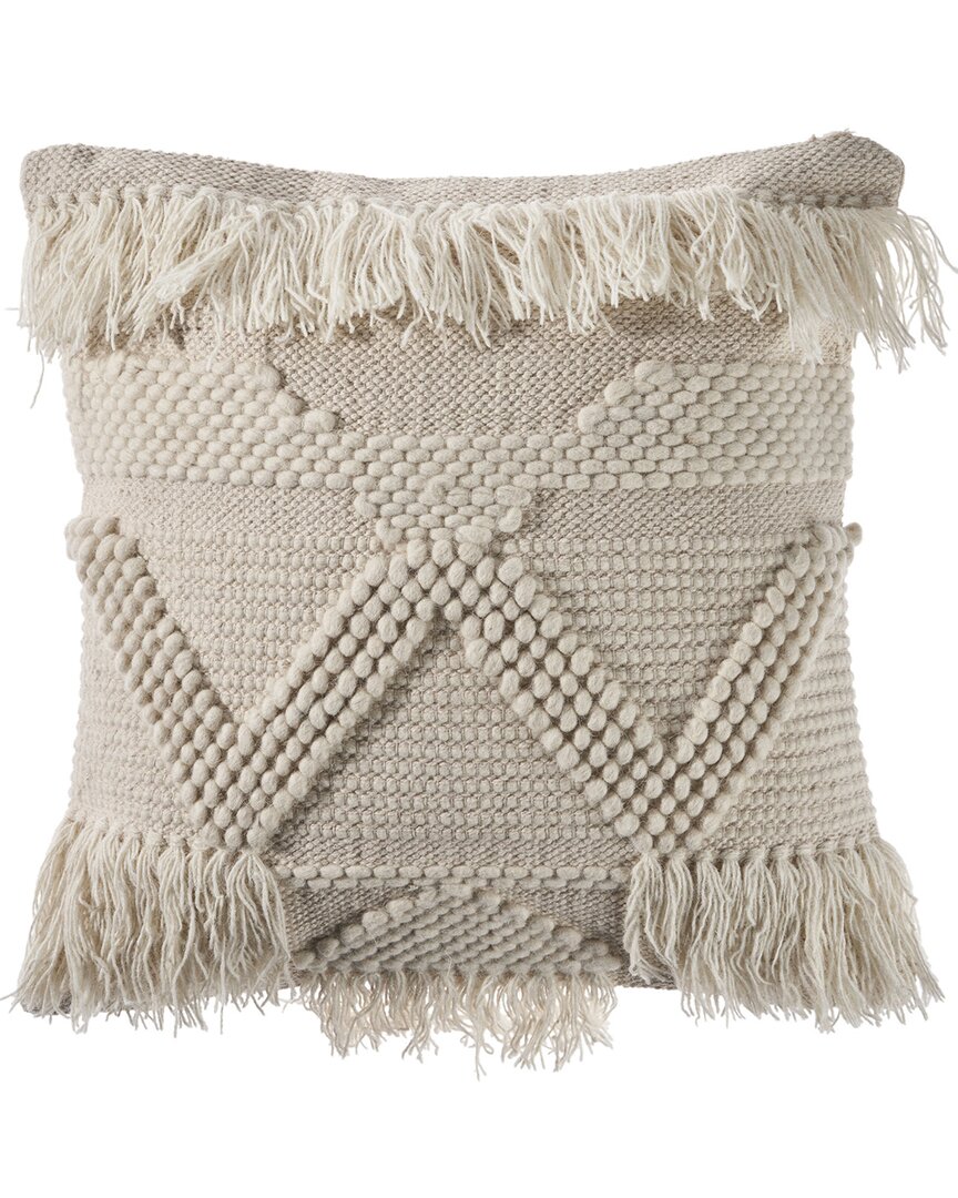 Lr Home Textured Fringe Throw Pillow