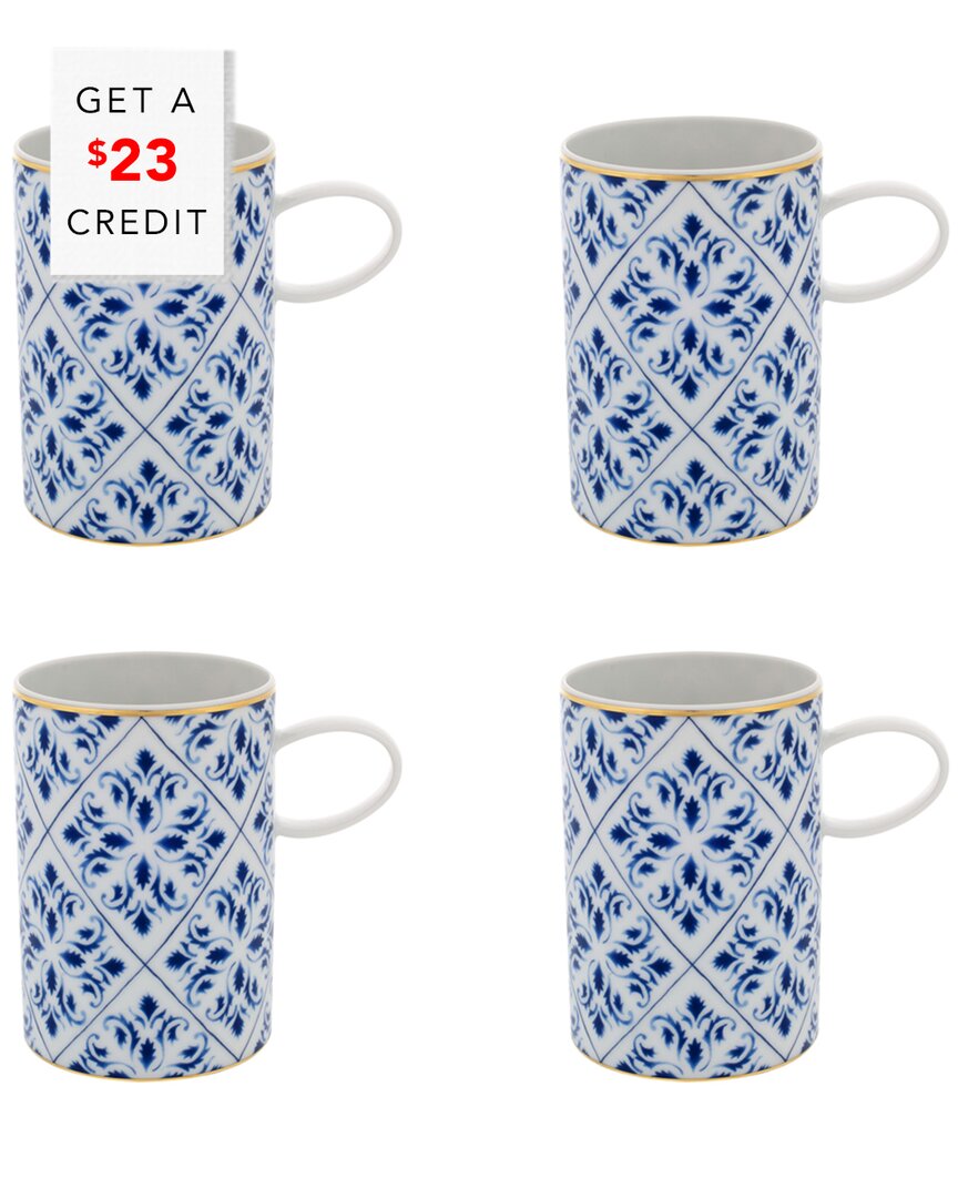 Vista Alegre Transatlantica Mugs (set Of 4) With $23 Credit In Multi