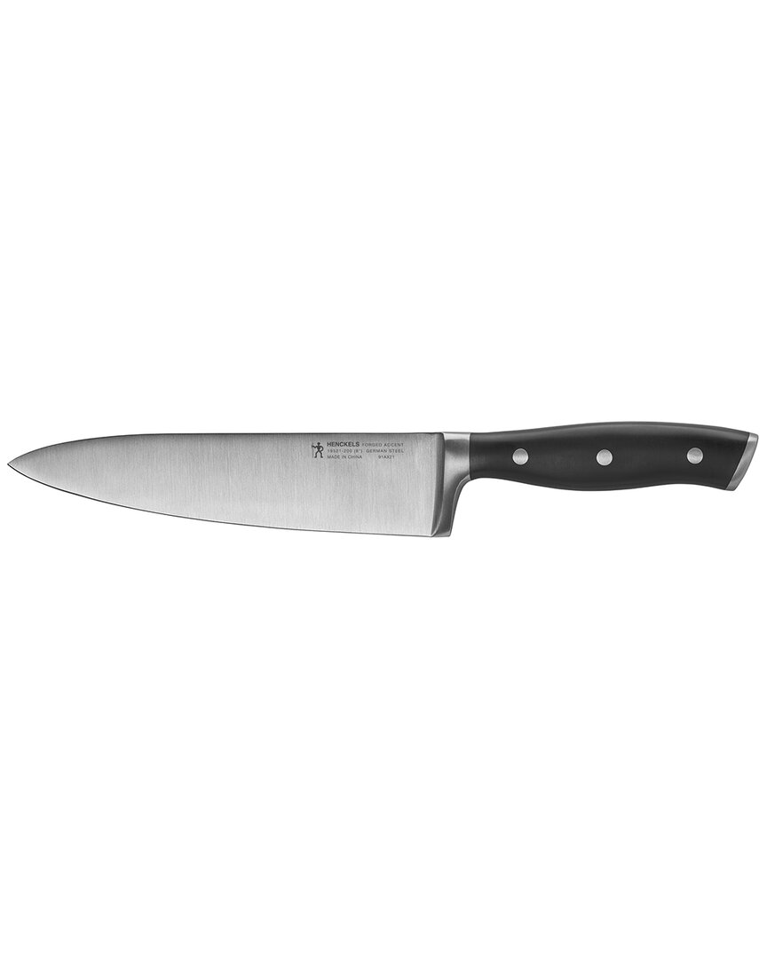 Zwilling J.a. Henckels Forged Accent 8in Chef's Knife In Black