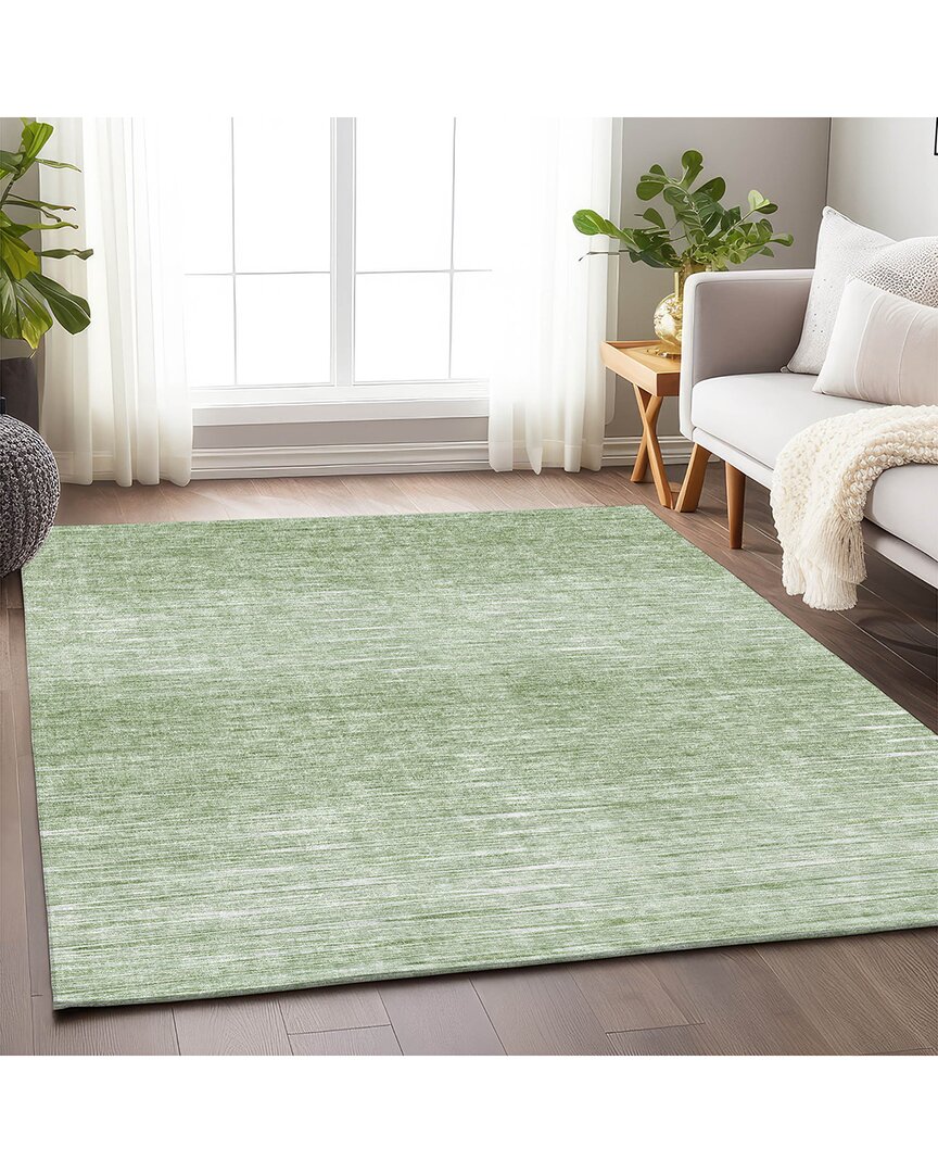 Addison Rugs Premium Washable Area Rug In Green