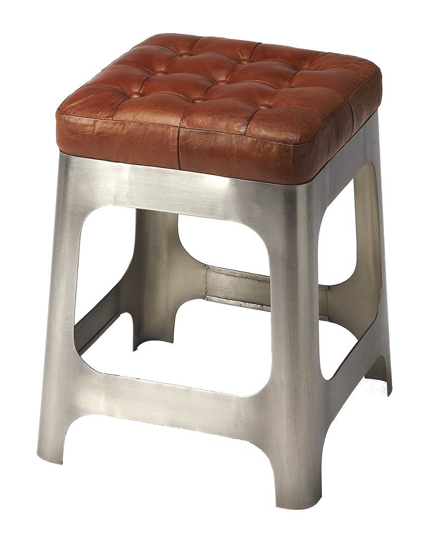Butler Specialty Company Gerald Iron & Leather Counter Stool
