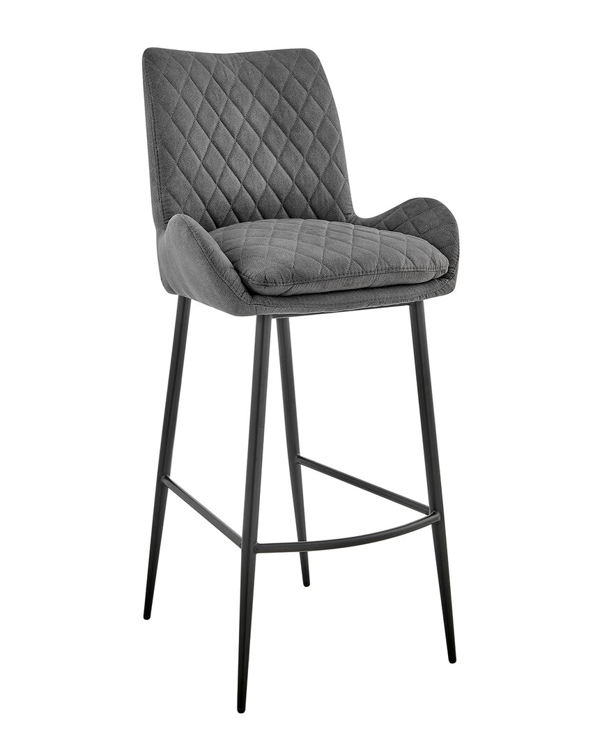 Armen Living Panama 26in Counter Height Bar Stool In Charcoal