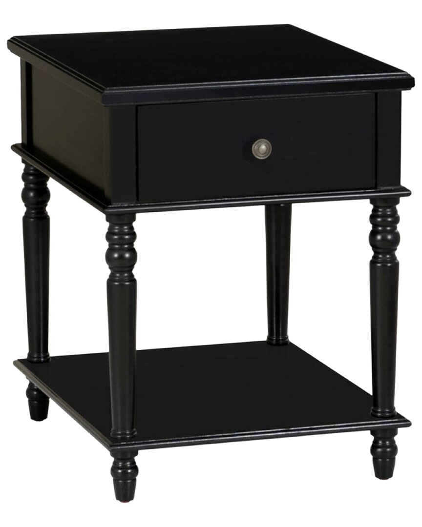 Linon Pike Side Table In Black