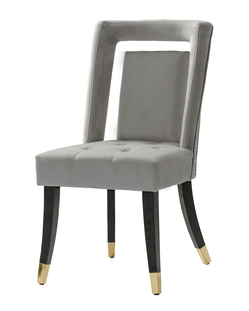 Chic Home Set Of 2 Elsie Silver Dining Chairs