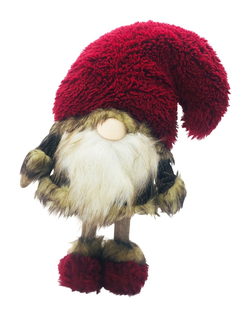 G.t. Direct Corporation Gt Direct 18in Fuzzy Hat Standing Gnome In Red