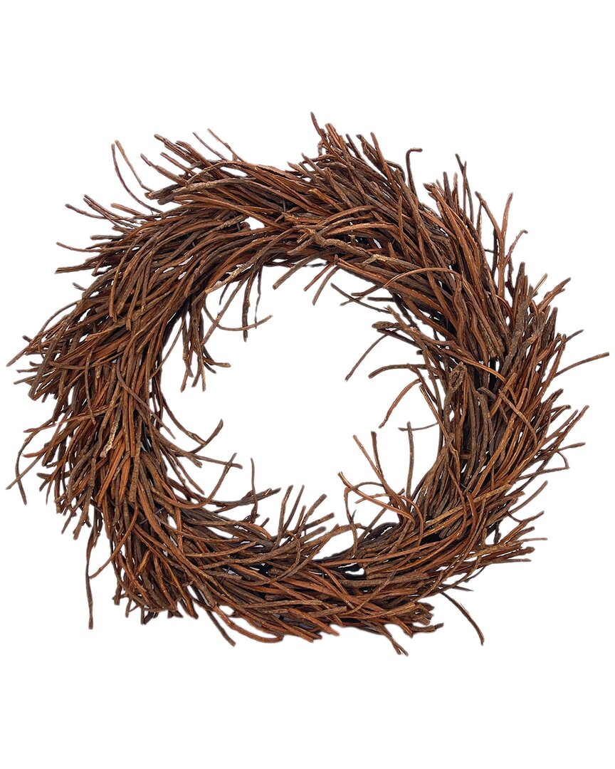 G.t. Direct Corporation Gt Direct 27.5in Rattan Wreath In Brown