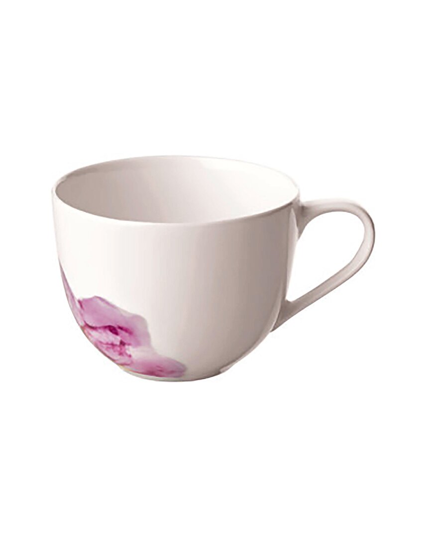 Villeroy & Boch Rose Garden Coffee Cup In White/rose